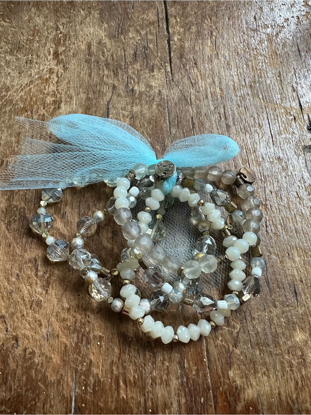 Ermish Layered Beaded Stretch Bracelet Set of 5
